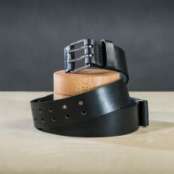 Leather belt for guys Black 1 small.