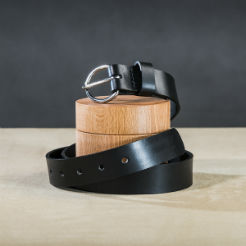 Leather belt for ladies Black 1 small.